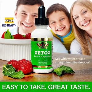 Zetox - Zeolite Suspension (2 fl oz) - Safe, Effective & Easy Daily Detox - Limited Time 35% Off Sale