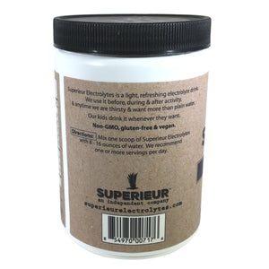 Superieur Electrolytes - Fresh Concord Grape Flavor (Canister)